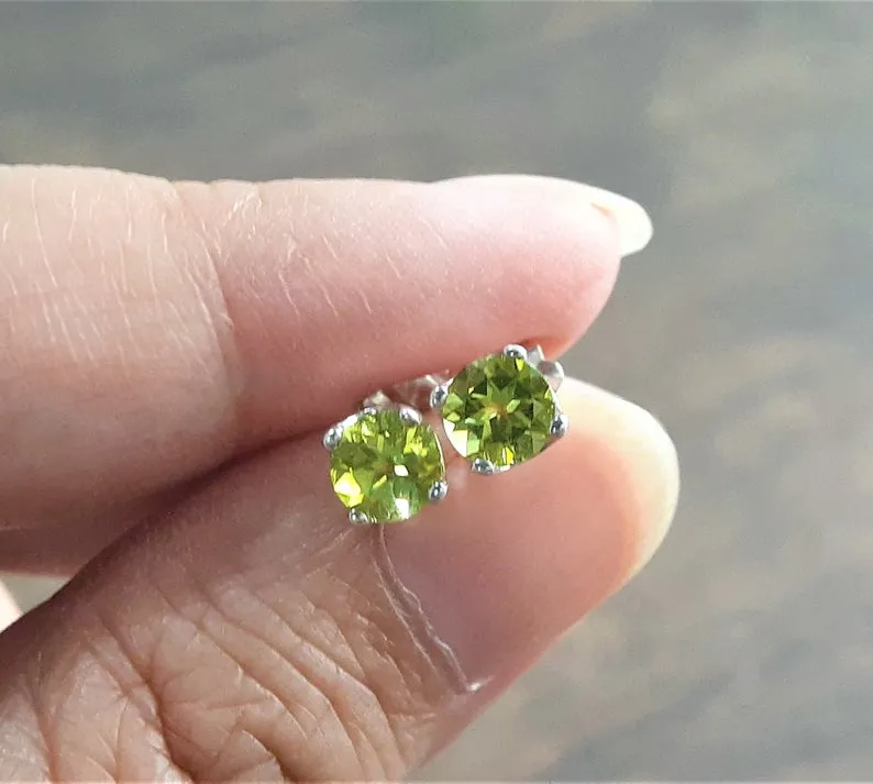 Peridot Studs