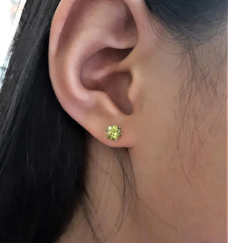 Peridot Studs