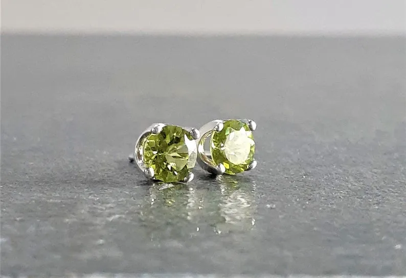 Peridot Studs