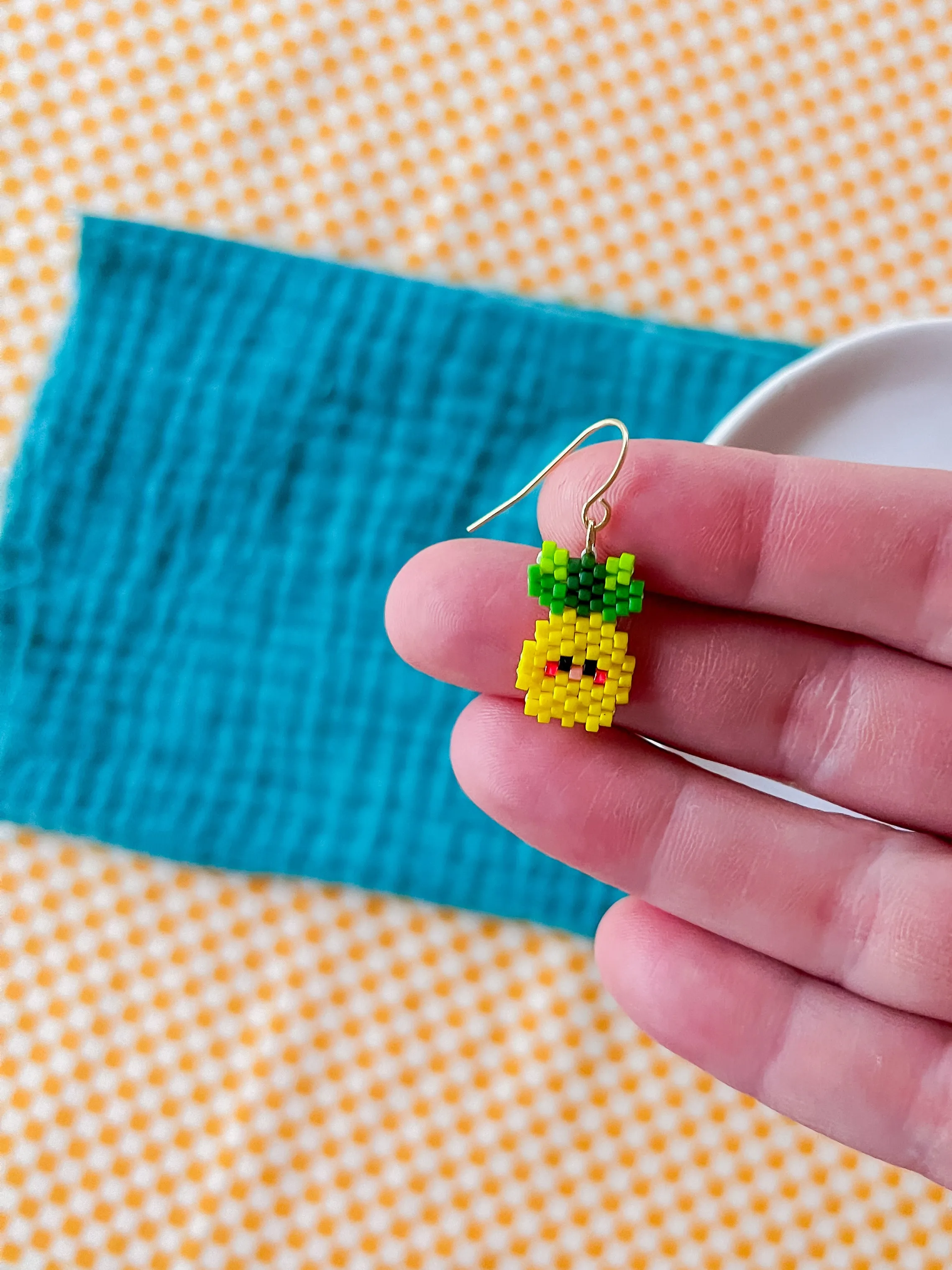 Pineapple Cutie | Beaded Earrings