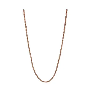 Reserved - Red Garnet 9ct Yellow Gold Beaded Choker Necklace