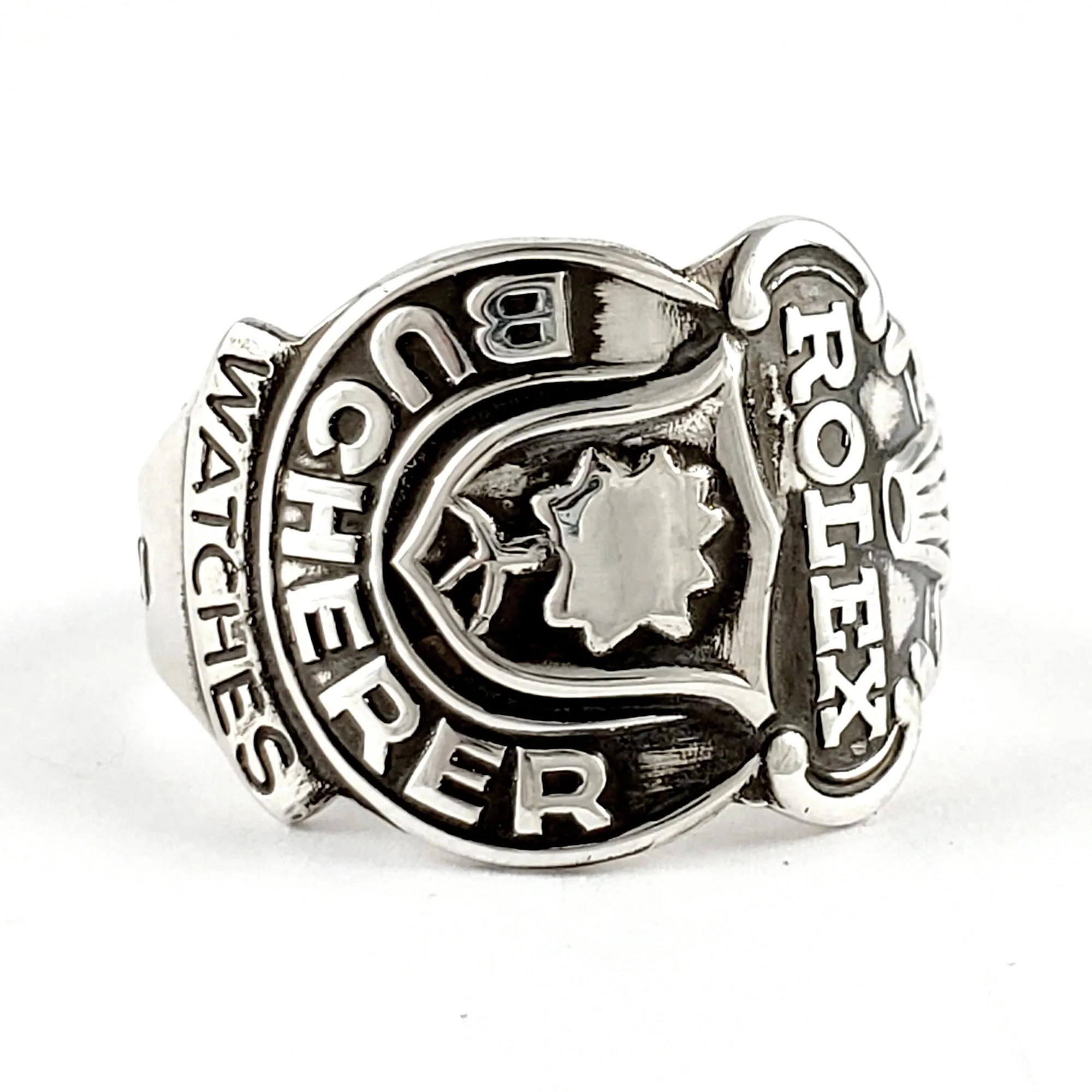 Rolex Interlaken Silverplate Spoon Ring