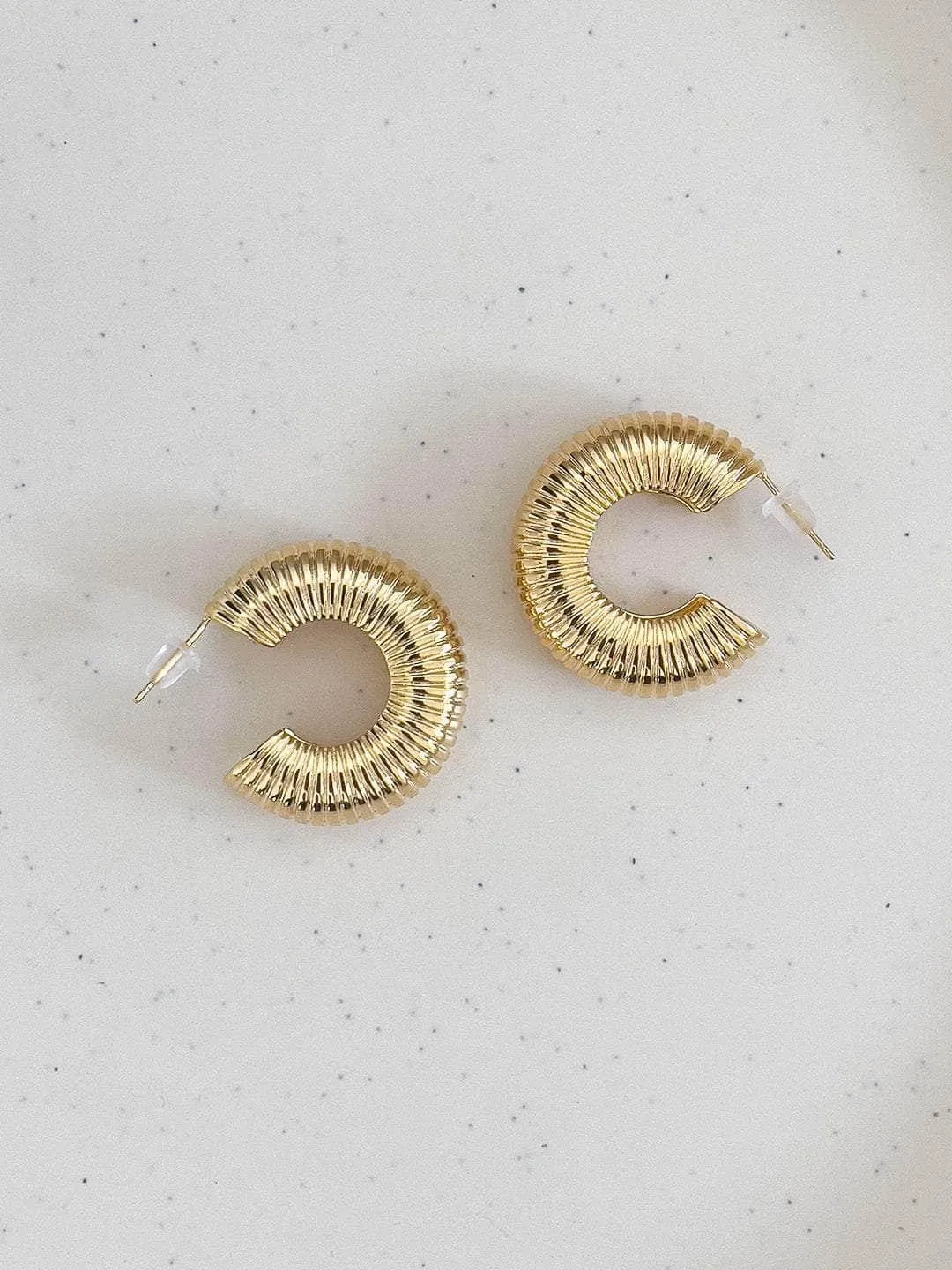 Screw Thread Tube Earrings