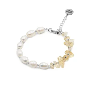 Seaside Collection - Silver Amber Bracelet (Wholesale)