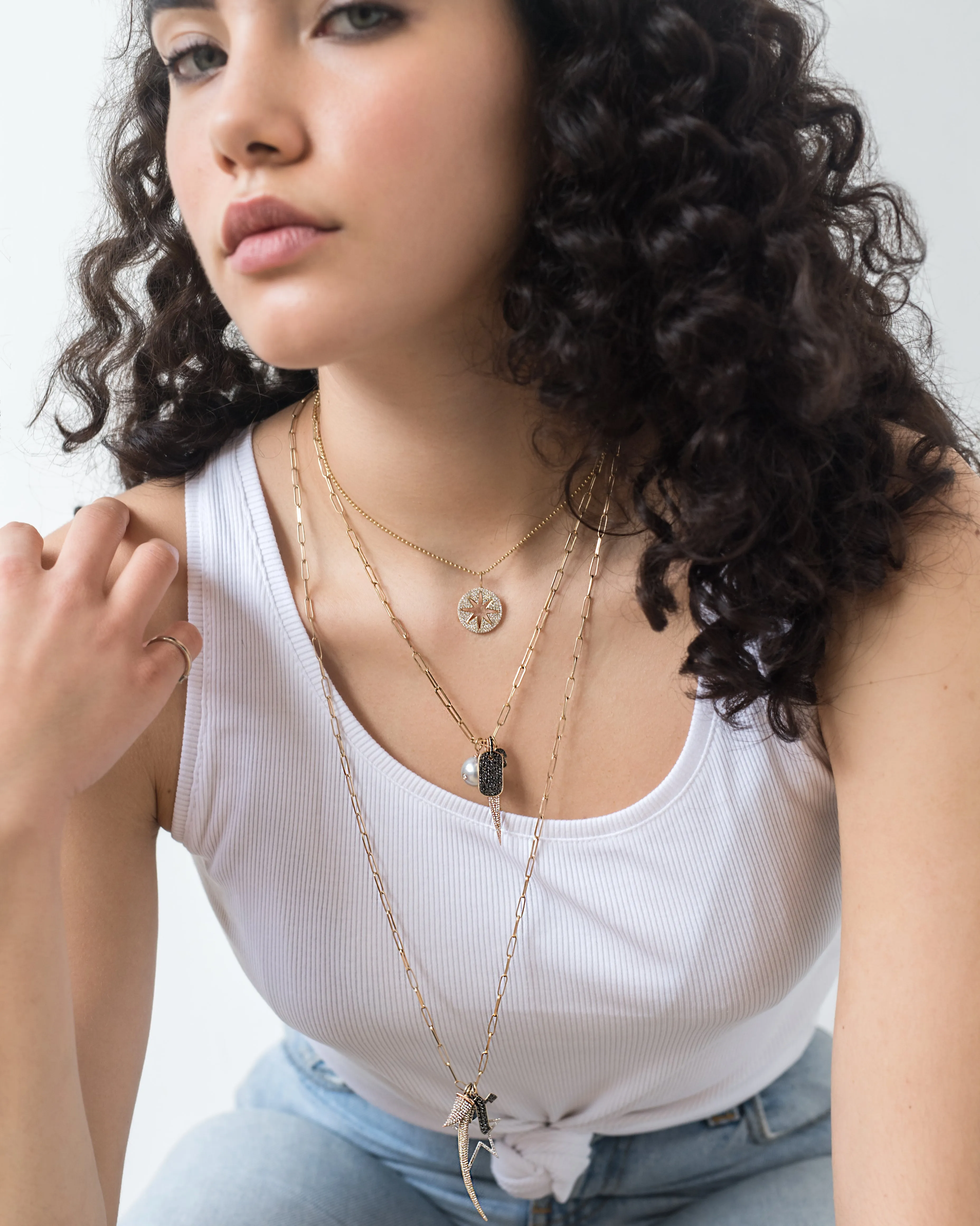 SHARK TOOTH DIAMOND CHARM