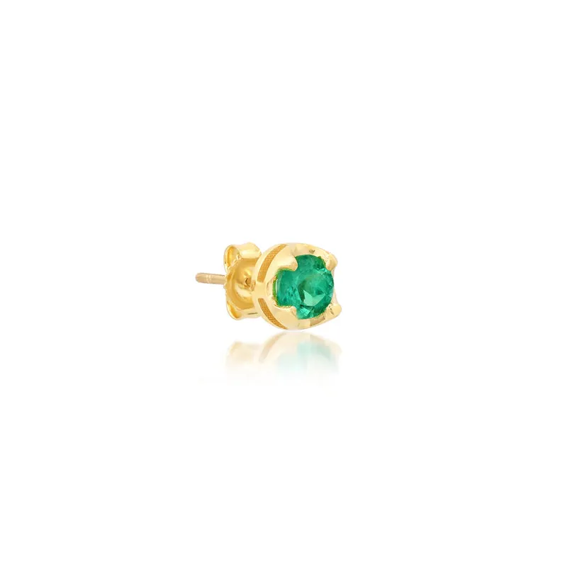 Small Illusion Set Emerald Studs
