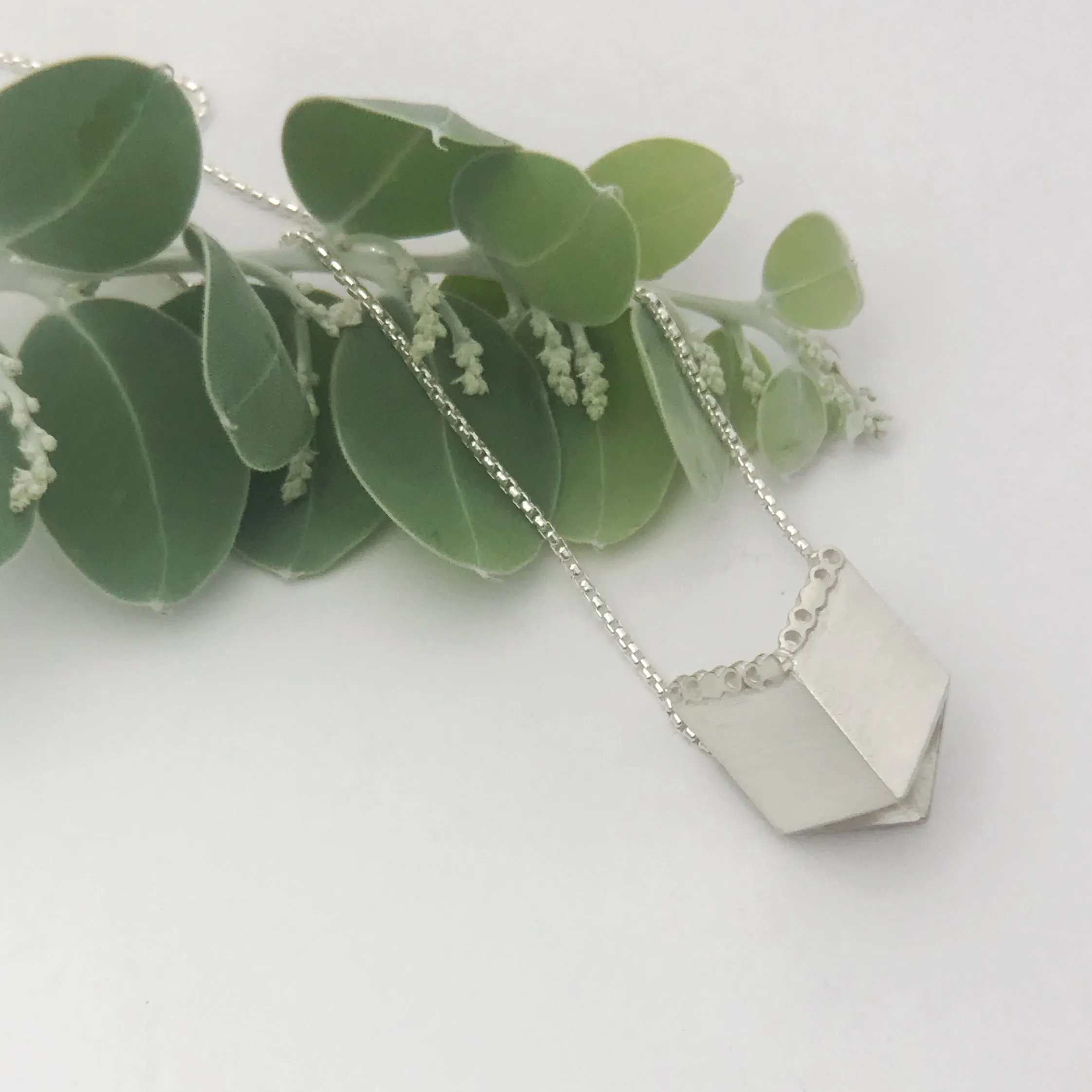 Square box neckpiece