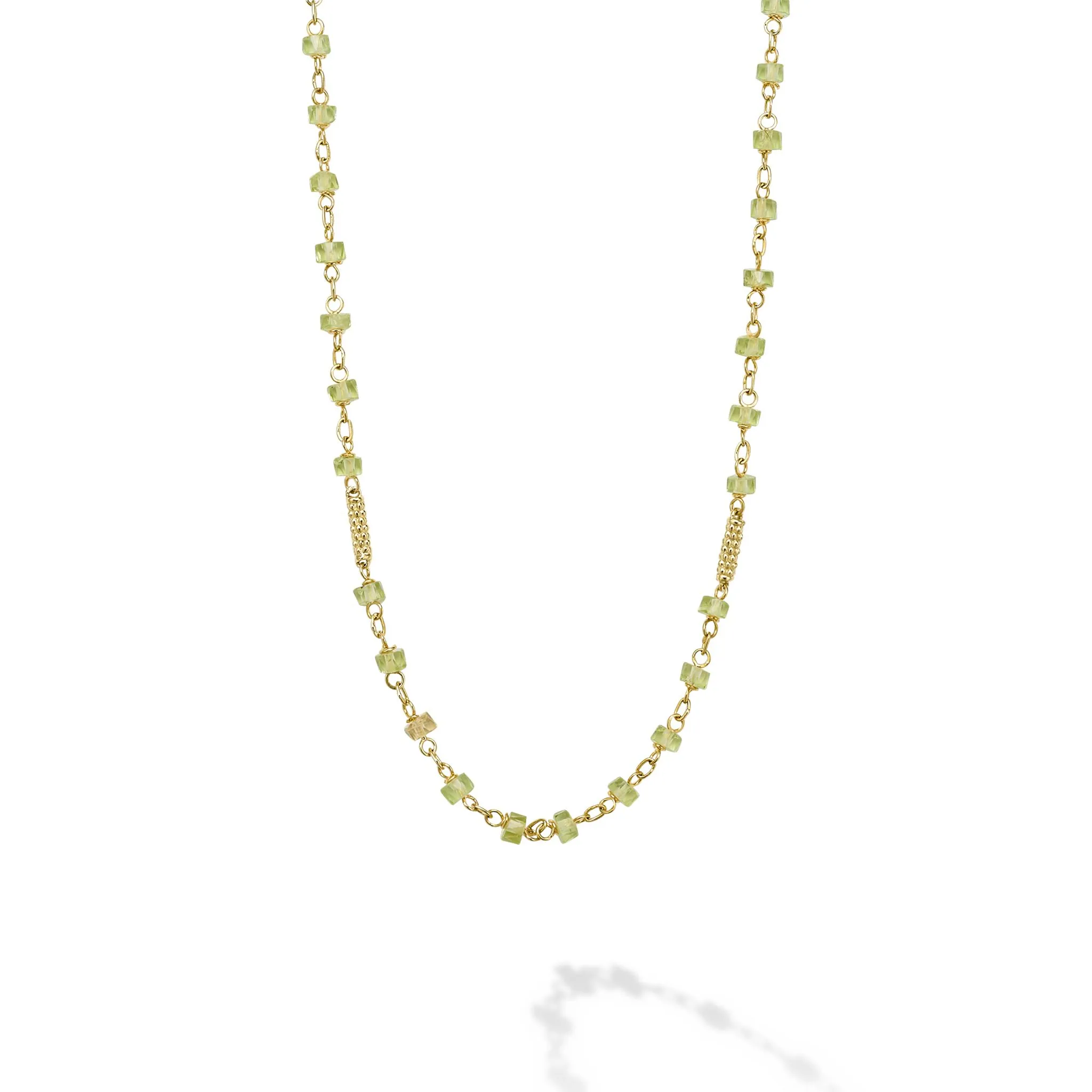 Studio 18K Gold Peridot Necklace