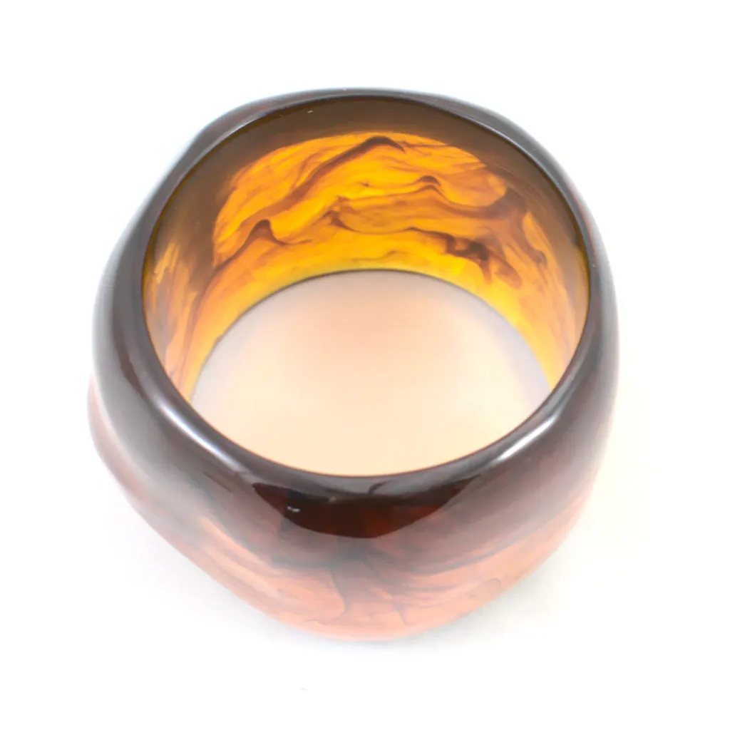 Super Wide Amber Bangle