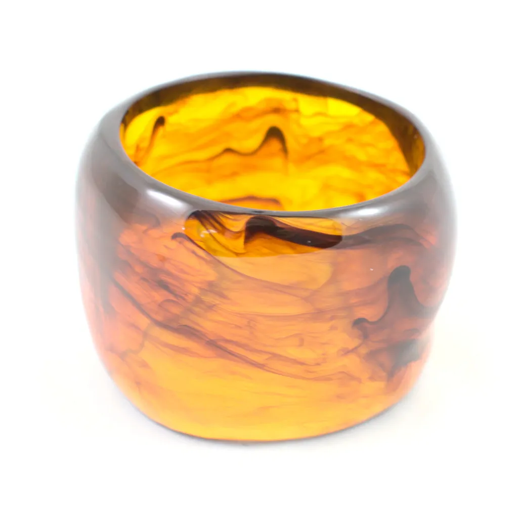 Super Wide Amber Bangle