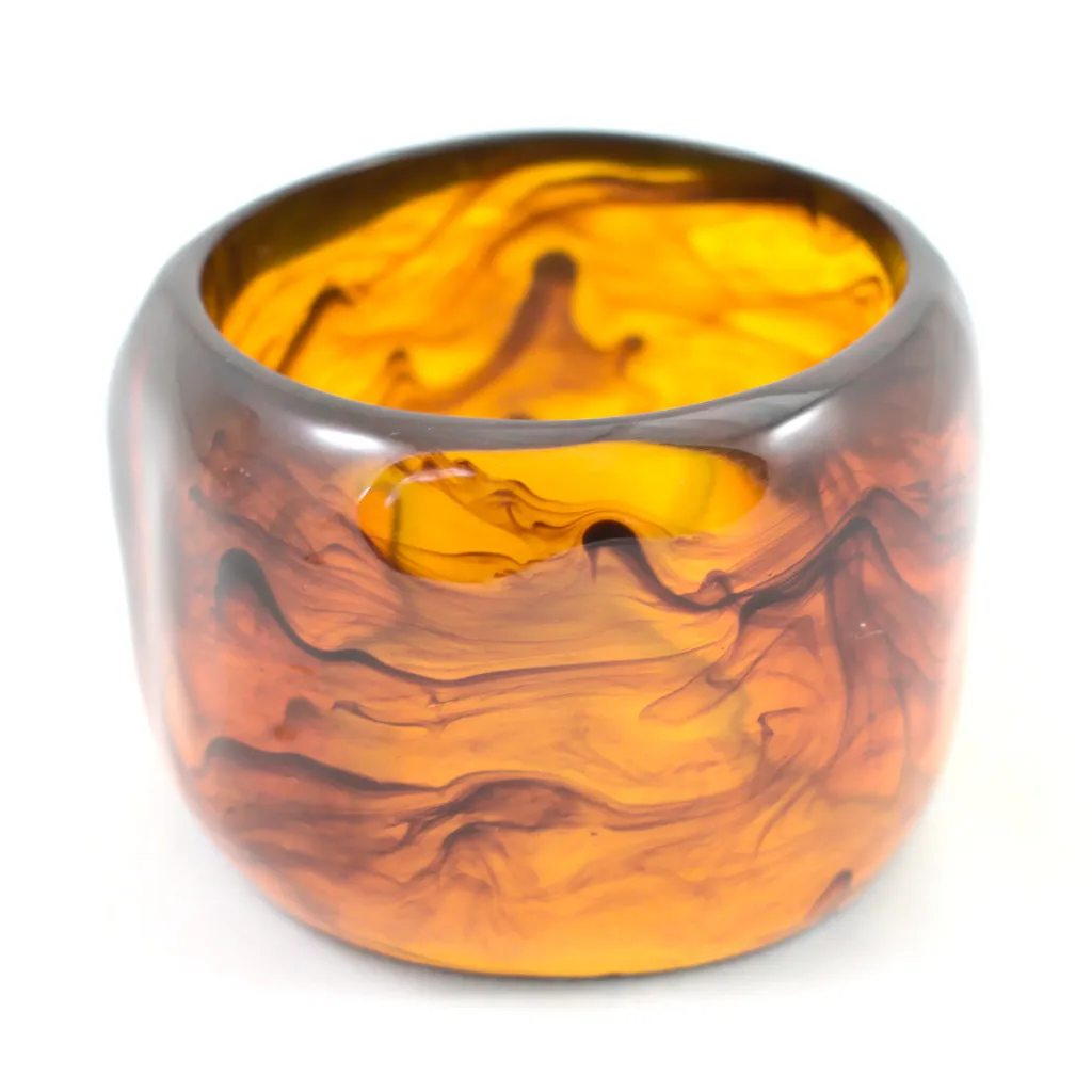 Super Wide Amber Bangle
