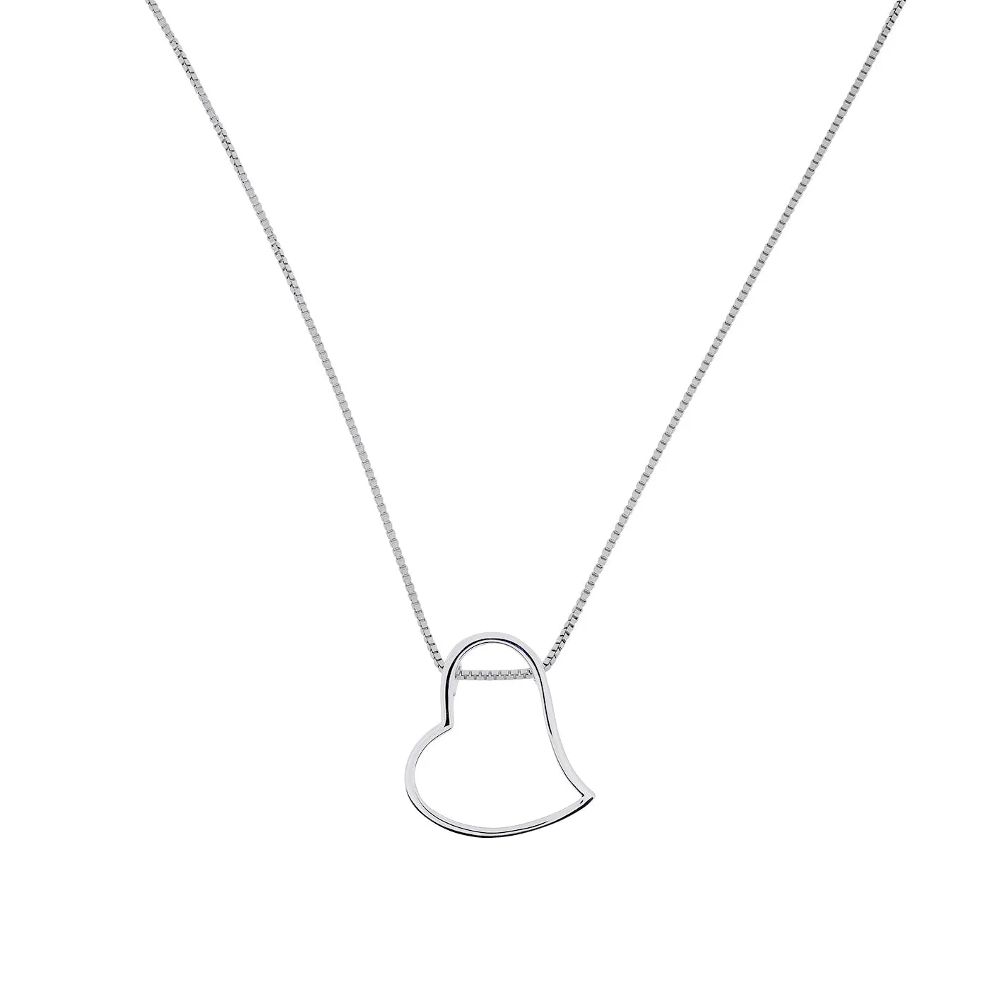 Textured Two-Part Heart Pendant