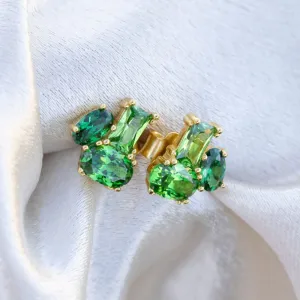 The Legacy - Emerald Cluster Studs