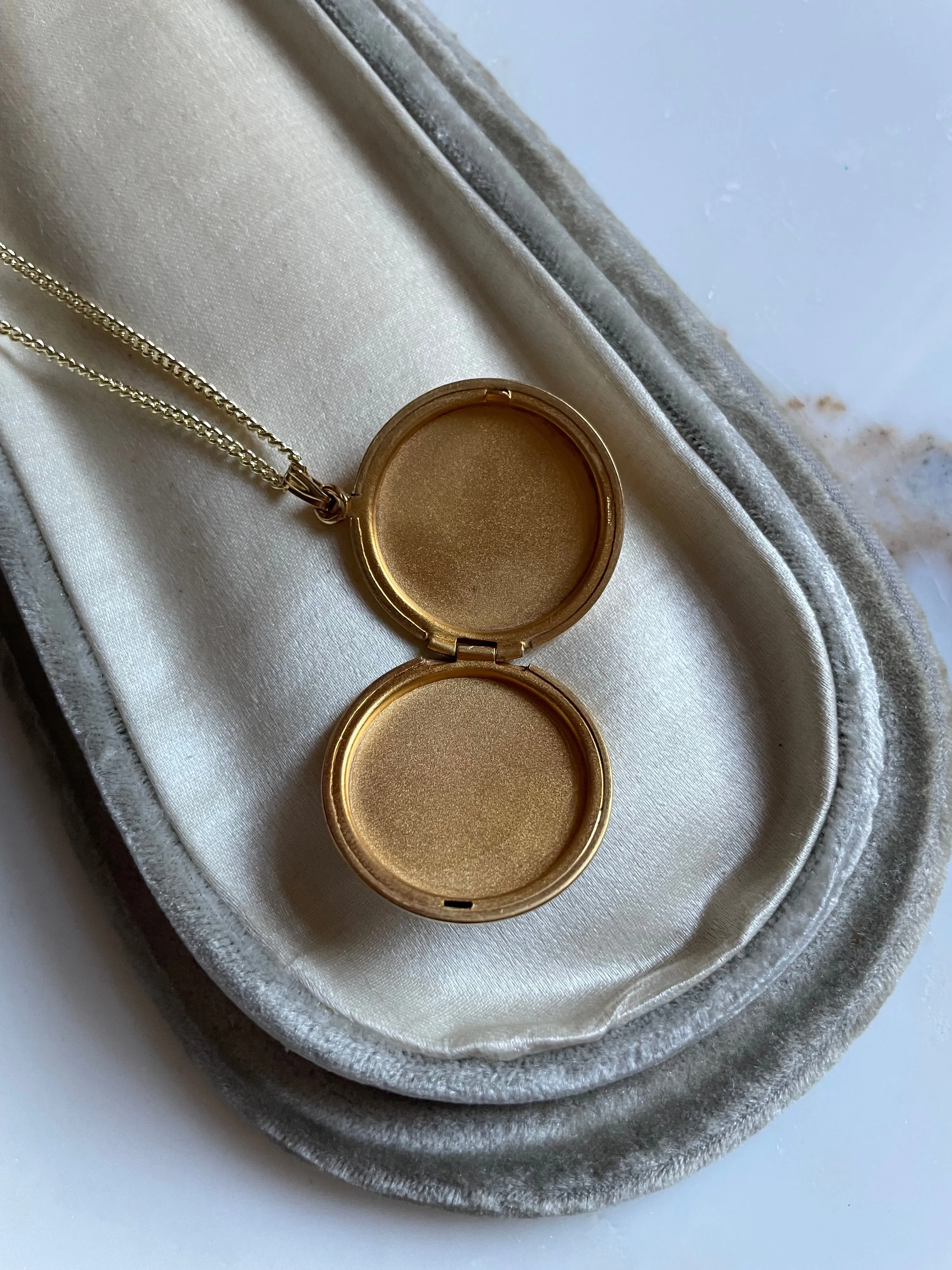 Vintage Engraved Monogram Locket