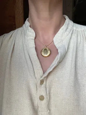 Vintage Engraved Monogram Locket