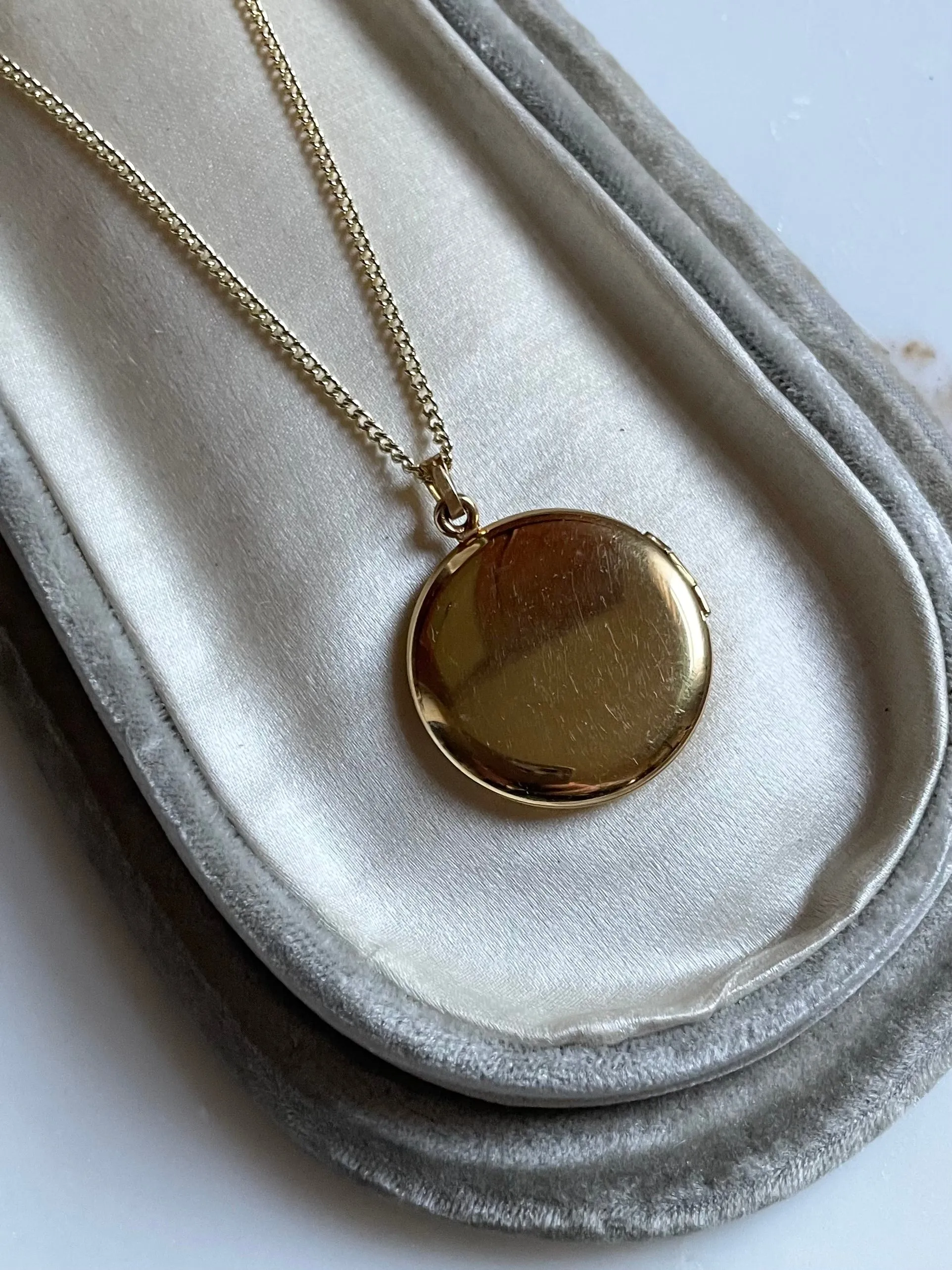 Vintage Engraved Monogram Locket