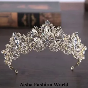 Wedding Rhinestone Alloy Tiaras with Floral